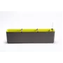 URBALIVE BERBERIS Selbstbewässernder Rechteckpflanzkasten 80 x 20 cm, Grau-Braun
