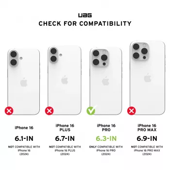 Urban Armor Gear Essential Armor Case für 6,3 Zoll Smartphone, Schwarz