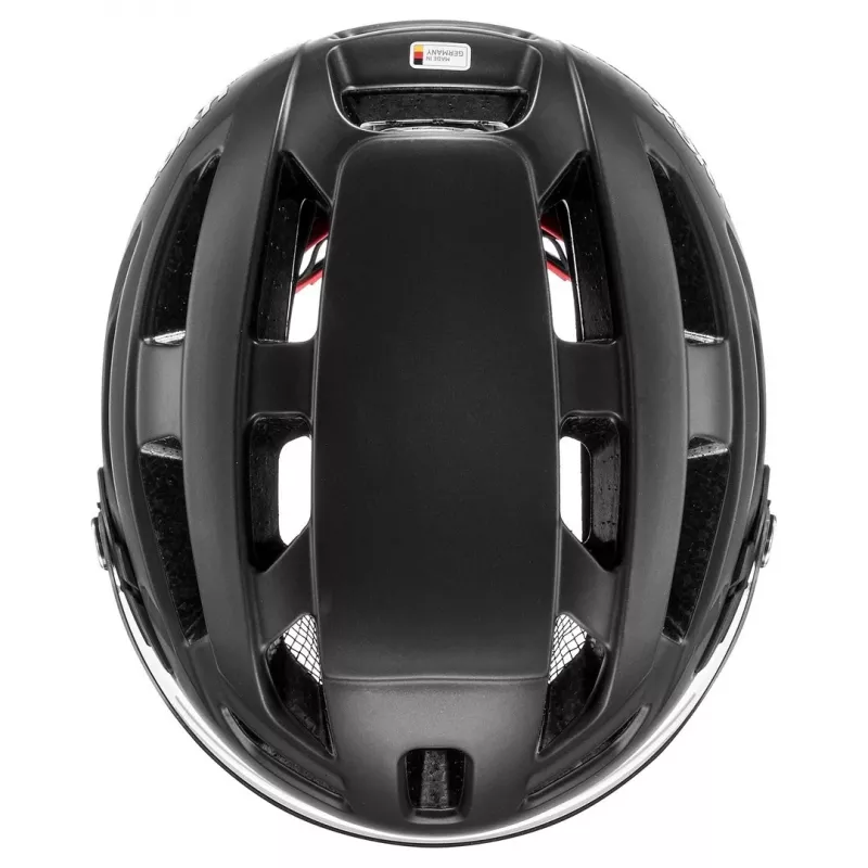 UVEX Finale Visor Fahrradhelm 56-61 cm, Schwarz Matt