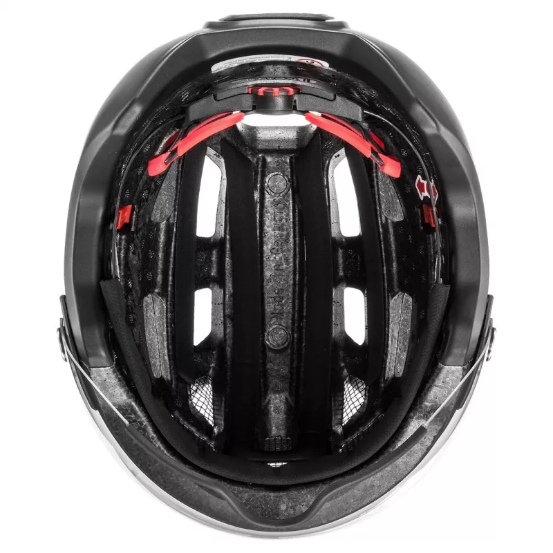 UVEX Finale Visor Fahrradhelm 56-61 cm, Schwarz Matt