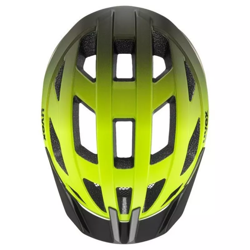 UVEX I-vo 2 Fahrradhelm 56-60 cm, Neon Gelb/Schwarz Matt