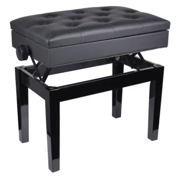 V-TONE BENCH 2 BK Klavierbank mit Aufbewahrung, Schwarz