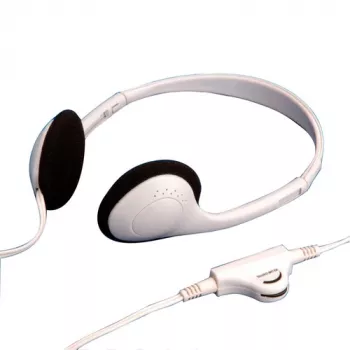 VALUE 15.99.1316 On-Ear kabelgebundene Stereo-Kopfhörer mit Lautstärkeregelung, Grau