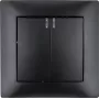 VCX WESA LC 04C Doppelschalter mit Hintergrundbeleuchtung, Schwarz