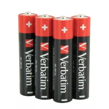 Verbatim 49500 Alkaline-Batterien AAA LR03 (4 Stück/Packung)