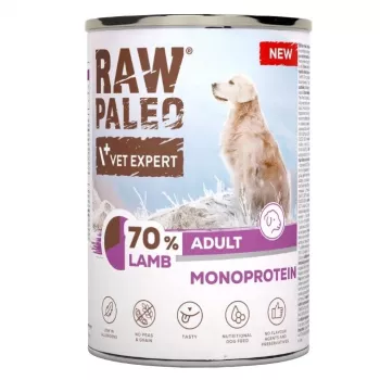 VETEXPERT Raw Paleo Lamm Nassfutter für Hunde 400g