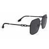 Victoria Beckham VB232S-001 Damen-Sonnenbrille - Schwarzer Rahmen, Graue Gradientengläser, 58 mm