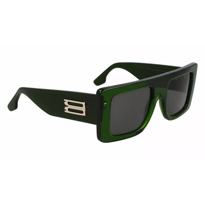Victoria Beckham VB677S5122302 Damen-Sonnenbrille - Schwarzer Acetatrahmen, graue Polycarbonat-Gläser - 51/22/145 mm
