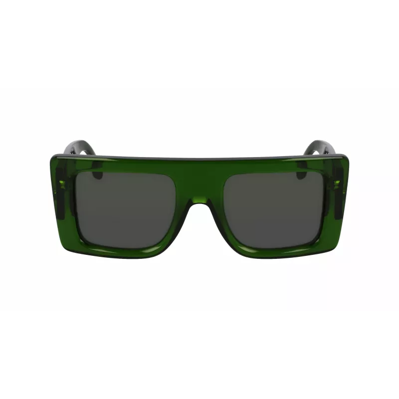 Victoria Beckham VB677S5122302 Damen-Sonnenbrille - Schwarzer Acetatrahmen, graue Polycarbonat-Gläser - 51/22/145 mm