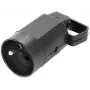 Viplast 315-05 tragbare Steckdose mit Erdung und Griff, 2P+Z, 16 A, 250 V, IP20, Schwarz
