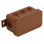 VIPLAST V8 Klik Aufputz-Abzweigdose, leer, 8 Kabeleinführungen, IP54, Braun, 80x45x41mm