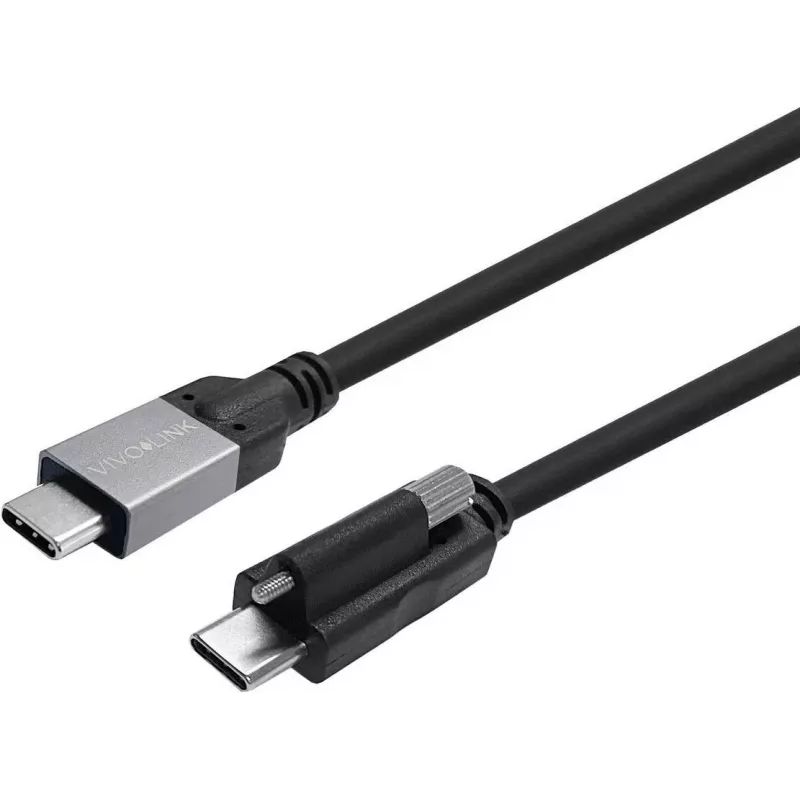 VIVOLINK USB-C Schraub-auf-USB-C-Kabel 8m, Enterprise-getestet (PROUSBCMMS8)