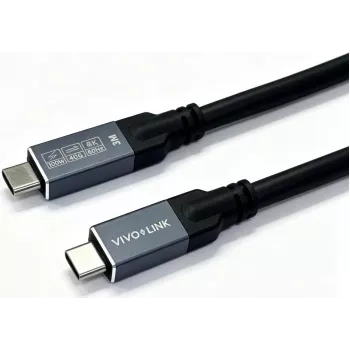 Vivolink USB4 USB-C auf USB-C Kabel 2m - 40Gbps, 100W PD, 8K60Hz, Enterprise-getestet (PROUSB4MM2)