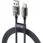 VOLTAGE PureCrystal USB-A auf USB-C Kabel 66W 2m Schwarz