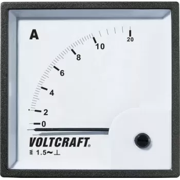 VOLTCRAFT AM-72X72/10A Analoges Einbau-Amperemeter 10A AC Dreheisenmesswerk