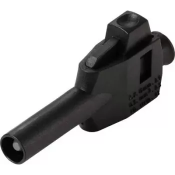 Voltcraft MP-4 Laborstecker, gerade, 4 mm Banane, Klemmanschluss, Schwarz, 50 Stück (VC-17002940)