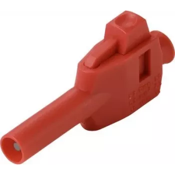 VOLTCRAFT MP-4 Laborstecker mit Klemmanschluss, gerade, 4 mm Stift, rot, 1 Stk. (VC-17195255)