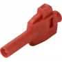 VOLTCRAFT MP-4 Laborstecker mit Klemmanschluss, gerade, 4 mm Stift, rot, 1 Stk. (VC-17195255)