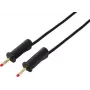 VOLTCRAFT MSB-132 2 m schwarze Sicherheitsmessleitung, 4 mm stapelbare Stecker, 32 A, 1000 V CAT III VC-18709995