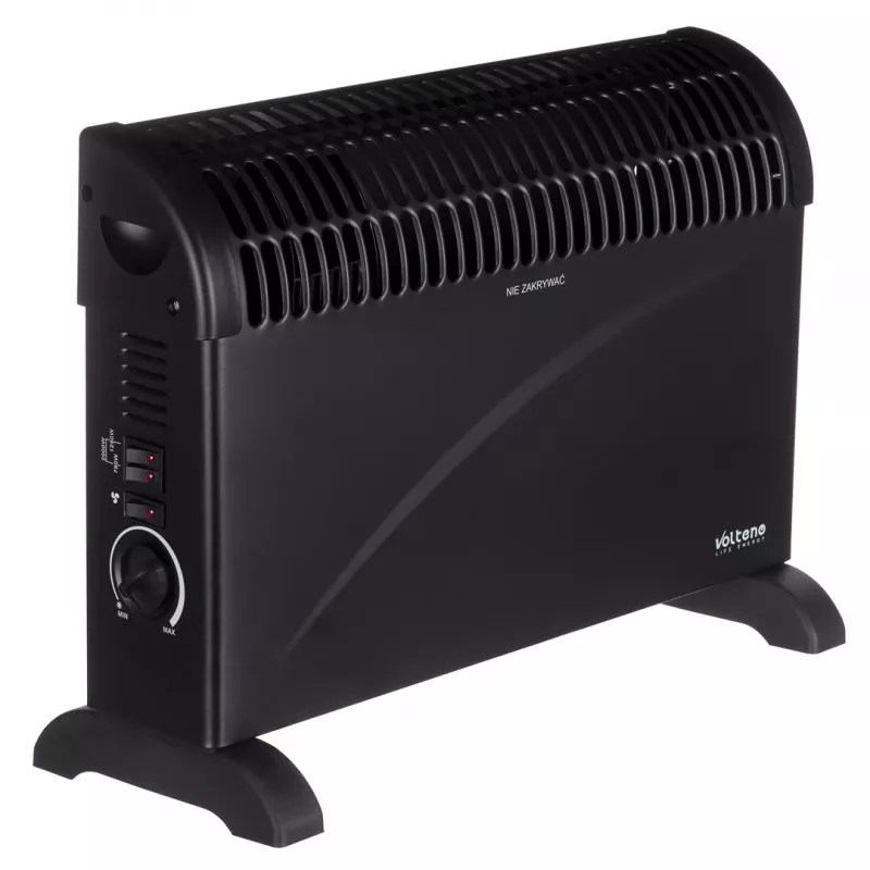 Volteno VO2783 Konvektorheizer 2000W - Schnelle Erwärmung, einstellbarer Thermostat, Überhitzungsschutz, freistehend, weiß