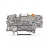 WAGO 2002-1671 2-Leiter-Trenn- und Prüfklemme mit Push-in CAGE CLAMP, grau