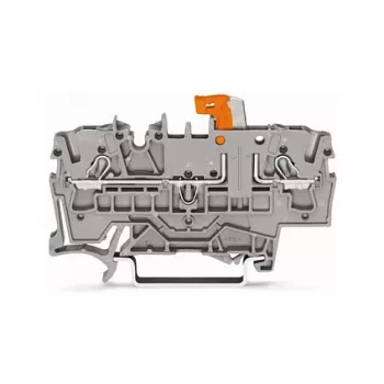WAGO 2002-1671 2-Leiter-Trenn- und Prüfklemme mit Push-in CAGE CLAMP, grau