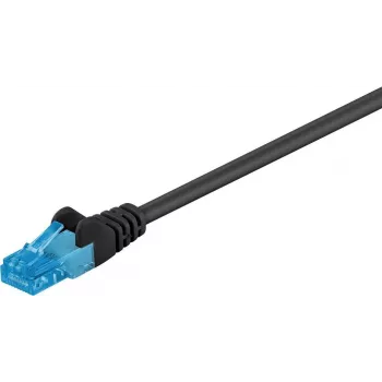 Wentronic Goobay 55412 Cat6a U/UTP Netzwerkkabel, 10 m, Schwarz