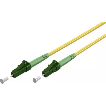 Wentronic Goobay 59630 LC/APC auf LC/APC OS2 Single-Mode Glasfaser-Patchkabel, 3 m, Gelb