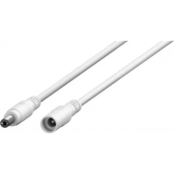 Wentronic Goobay DC-Verlängerungskabel 10 m Weiß - 5,5 x 2,1 mm Hohlstecker 76677