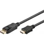 Wentronic Goobay DisplayPort auf HDMI Kabel 1,8m 4K UHD Aktiver Adapter 80521