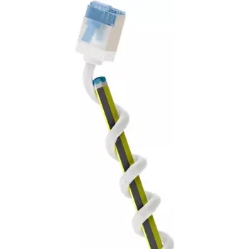 Wentronic Goobay Ultra-Flexibles Cat 6A Slim U/FTP Patchkabel, Weiß, 0,25 m, 10 Gbps, Extra-Kurze Snagless-Stecker 74327