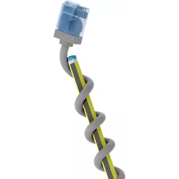 Wentronic Goobay Ultra-Flexibles Cat 6A Slim U/UTP Patchkabel, Grau, 0,25 m, Extra-Kurze Snagless RJ45 Stecker 74225