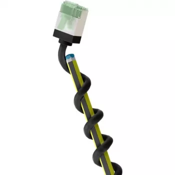 Wentronic Goobay Ultra-Flexibles CAT 8.1 Slim S/FTP Patchkabel, Schwarz, 0,25 m, 40 Gbps, Extra-Kurzes Snagless RJ45 74355