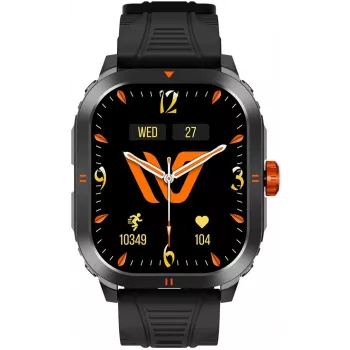WEOFLY Pioneer Smartwatch, 1,95-Zoll-AMOLED, Schwarz