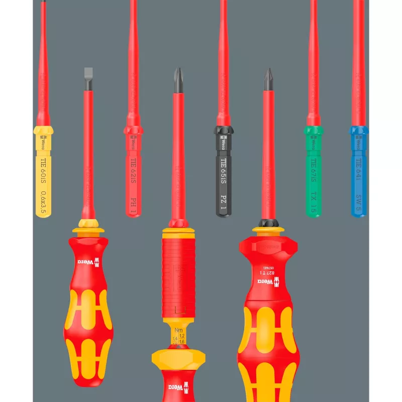 Wera Kraftform Kompakt VDE 18 Imperial 1 Elektriker-Wechselklingen-Set (05006616001)
