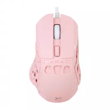 White Shark ECTOR-P GM-5016 Kabelgebundene Gaming-Maus, 6400 DPI, Pink
