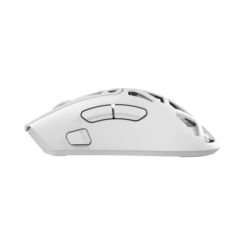 White Shark MORIEN WGM-5025 Tri-Mode-Gaming-Maus (BT / 2,4 GHz / kabelgebunden), 6200 DPI (bis 12000), RGB, Weiß