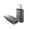 WINX LINK Simple Type-C- und USB-Adapter-Kombination – USB-C-Stecker auf USB-A-Buchse & USB-A-Stecker auf USB-C-Buchse, USB 2.0, 480 Mbit/s, Space Grey