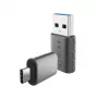 WINX LINK Simple Type-C- und USB-Adapter-Kombination – USB-C-Stecker auf USB-A-Buchse & USB-A-Stecker auf USB-C-Buchse, USB 2.0, 480 Mbit/s, Space Grey
