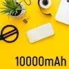 Wozinsky WPBWE1 10000-mAh-Powerbank mit 2 USB-Anschlüssen, Weiß