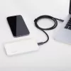 Wozinsky WPBWE1 10000-mAh-Powerbank mit 2 USB-Anschlüssen, Weiß