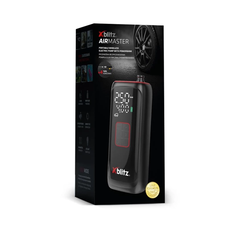 Xblitz AIRMASTER Elektrische Pumpe 150 PSI Digital LED Auto-Stop