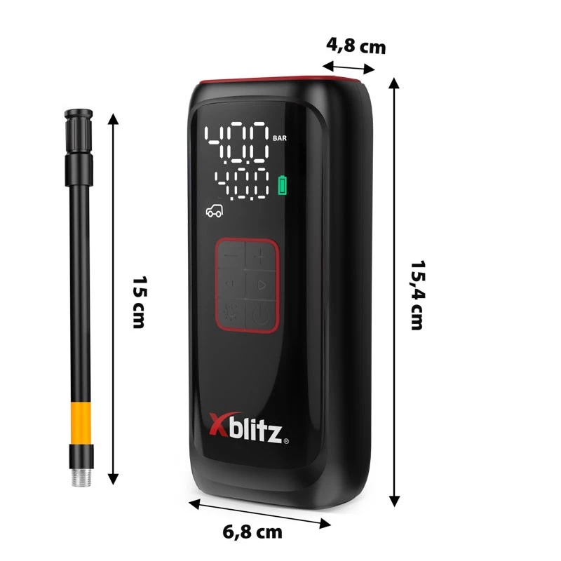 Xblitz AIRMASTER Elektrische Pumpe 150 PSI Digital LED Auto-Stop