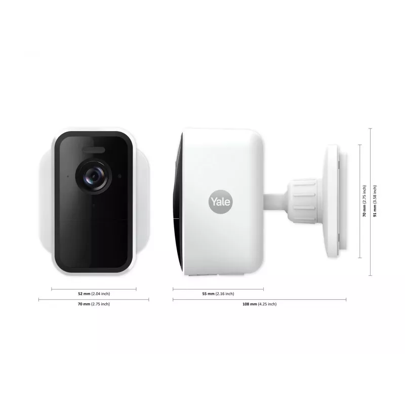 Yale SV-OC-1A-W Cube IP Sicherheitskamera Innen & Außen 1080p Weiß