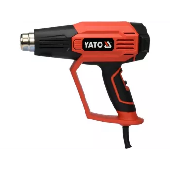 YATO Heißluftpistole 1600W 50-650°C 2 Gänge LCD + Speicher