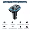 YESIDO Y44 MP3-Player Bluetooth-Autoladegerät, 2 USB, Schwarz