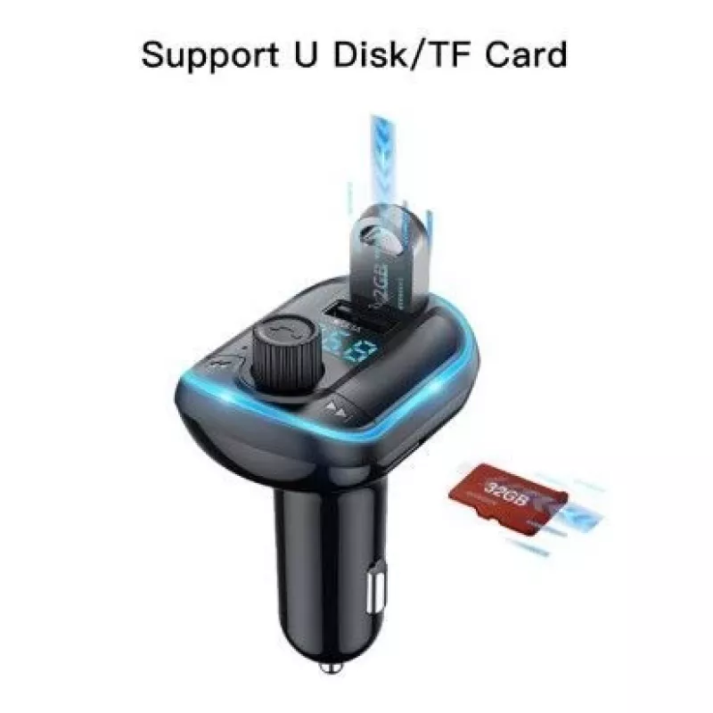 YESIDO Y44 MP3-Player Bluetooth-Autoladegerät, 2 USB, Schwarz
