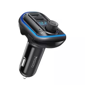 YESIDO Y44 MP3-Player Bluetooth-Autoladegerät, 2 USB, Schwarz