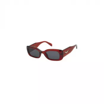 ZADIG & VOLTAIRE Damen-Sonnenbrille SZV372-490AGN Schwarz/Grau 49mm