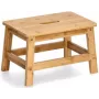 Zeller Present Klapphocker Grau Hart Sitz Holz 4 Beine 13036